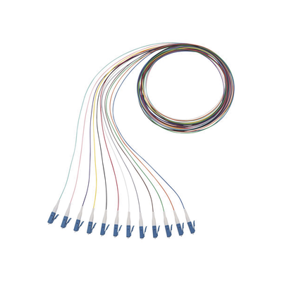 Imagen de Kit de 12 Pigtails con Conector LC, Monomodo 9/125 OS2, 900um, de 1 Metro