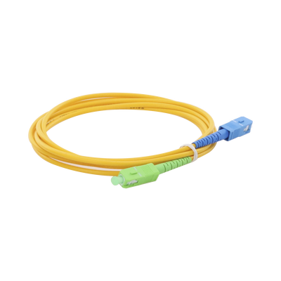 Imagen de Jumper de Fibra Óptica Monomodo SC/APC-SC/UPC Simplex de 2 metros, 3mm