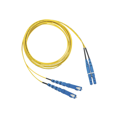 Imagen de Jumper de Fibra Optica Monomodo 9/125 OS2, LC-SC Duplex, OFNR (Riser), Color Amarillo, 3 Metros