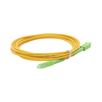 Imagen de Jumper de Fibra Óptica Monomodo SC/APC-SC/APC Simplex de 2 metros 3mm