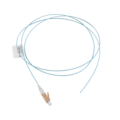 Imagen de Pigtail de Fibra Óptica LC Simplex, Multimodo OM4 XGLO 50/125, OFNR, Color Aqua, 1 Metro