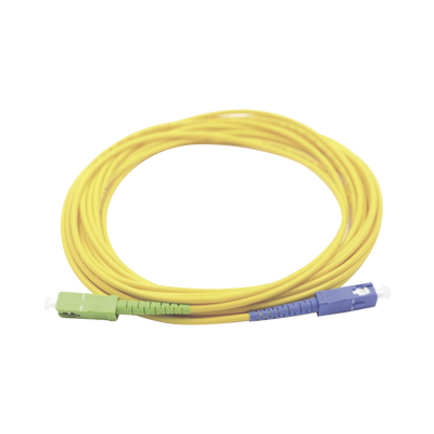 Imagen de Jumper de Fibra Óptica Monomodo SC/UPC-SC/APC Simplex, color amarillo 3 metros