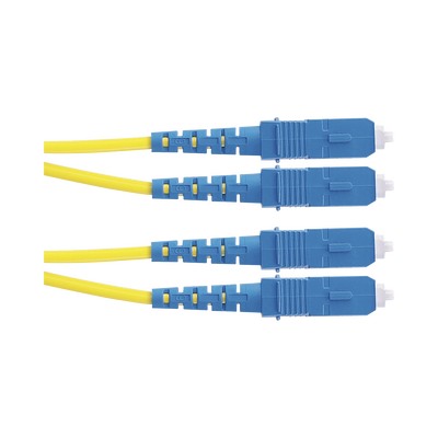Imagen de Jumper de Fibra Optica Monomodo 9/125 OS2, SC-SC Duplex, OFNR (Riser), Color Amarillo, 2 Metros