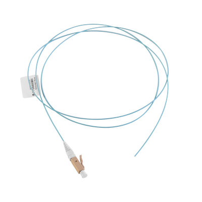 Imagen de Pigtail de Fibra Óptica LC Simplex, Multimodo OM3 XGLO 50/125, OFNR, Color Aqua, 1 Metro