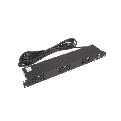 Imagen de PDU Básico de Montaje en Rack, Con 6 Salidas Frontales NEMA 5-15R,  Enchufe de Entrada NEMA 5-15P, de 19in, 1UR, 15 Amp, 120 Vca