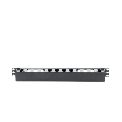 Imagen de Organizador de Cables Horizontal de 1U para Rack de 19", Fabricado en Polímero Resistente a Deformaciones y Rayones