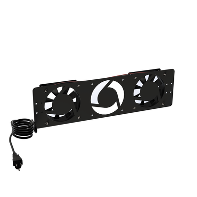 Imagen de Kit de 2 Ventiladores 110 Vca (12 x 12 cm) con Clavija para Gabinete de Piso