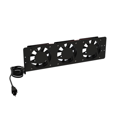 Imagen de Kit de 3 Ventiladores 110 Vca (12 x 12 cm) con Clavija para Gabinete de Piso