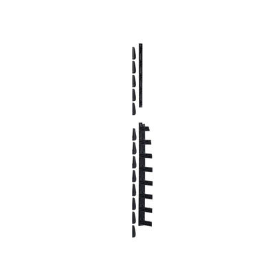 Imagen de Kit de Dedos Para Administración de Cables en Gabinetes FlexFusion™, de 42 o 45 UR,  Dedos de 100 mm de Longitud, Color Negro
