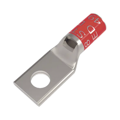 Imagen de Zapata Terminal de Compresión BURNDY Cañón Corto para Tornillo de 5/16" y Calibre 8 AWG.