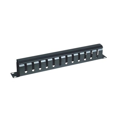 Imagen de Organizador de Cables Horizontal de 1U para Rack de 19" con Cubierta Metálica