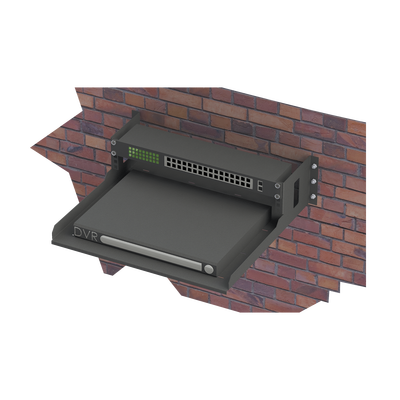 Imagen de Rack Abierto de Montaje en Pared, de 19in, de 2 Unidades de Rack, con Charola de 460 mm de Profundidad, Se envía el Gabinete Armado.