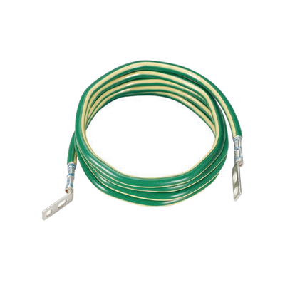 Imagen de Jumper para Aterrizar Equipos, 6 AWG, con Terminal Doblada a 45 Grados (LCC6-14JAWH-L) Para Conexión a Tierra y Terminal Recta (LCC6 - 14JAW-L) Para Equipos , 2.4 m de Largo
