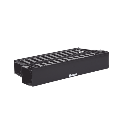 Imagen de Organizador de Cables Horizontal PatchLink, Doble (Frontal y Posterior), Con Tapa Extendida, Para Rack de 19in, 2UR