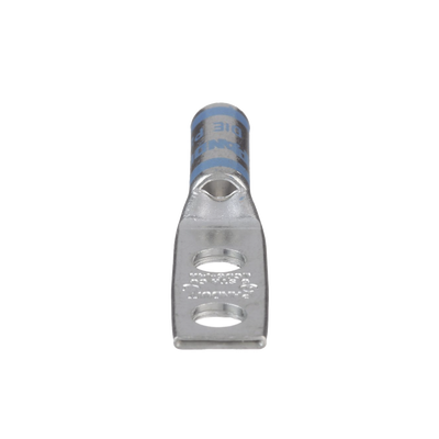 Imagen de Terminal doble Ojillo de 1/4" para cable 6 AWG, ángulo recto, Espacio entre Orificios 16mm.