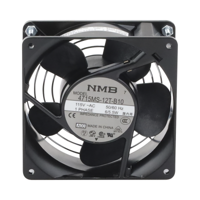 Imagen de Ventilador Axial Compacto, de 4 Pulgadas, 49 CFM, 115 Vca, De Acero, Color Negro