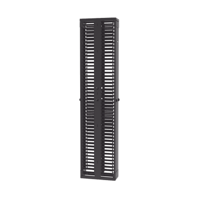 Imagen de Organizador Vertical PatchRunner™, Doble (Frontal y Posterior), Para Rack Abierto de 45 Unidades, 8in de Ancho, Color Negro
