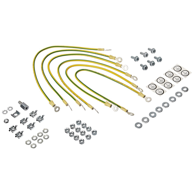 Imagen de Kit de Accesorios de Tierra Física, Para Gabinetes ProLine, Incluye 6 Cables 12 AWG de 411 mm de Largo Con Terminaciones de Anillo y Accesorios de Montaje M6