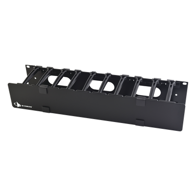 Imagen de Organizador de Cable Horizontal RouteIT, Sencillo, Para Rack de 19in, 4in de profundidad, 2UR