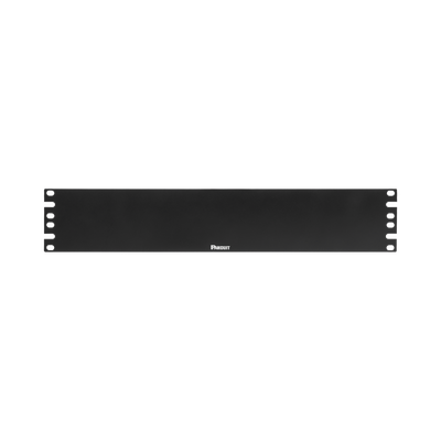Imagen de Tapa Ciega Para Rack Estándar de 19in, Plano, de Acero, 2UR, Color Negro