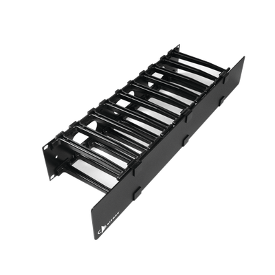 Imagen de Organizador de Cable Horizontal RouteIT, Sencillo, Para Rack de 19in, 6in de profundidad, 2UR