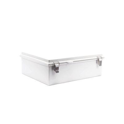 Imagen de Gabinete de Plástico ABS, Uso en Intemperie IP66 (350 x 460 x 160 mm) Cierre por Broche Inoxidable y Permite Cerrado con Candado y Llave (Perno 5mm) No Incluido