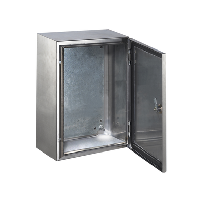 Imagen de Gabinete de Acero Inoxidable IP66 Uso en Intemperie (300 x 400 x 200 mm) con Placa Interna Galvanizada.