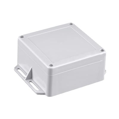 Imagen de Gabinete Plástico Gris para Exterior (IP65) de 120 x 120 x 60 mm Cierre por Tornillos.