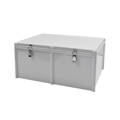 Imagen de Gabinete Plástico para Exterior (IP65) de 560 X 380 x 265 mm Cierre por broche.