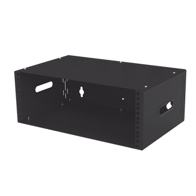 Imagen de Gabinete para Montaje en Pared liviano, 4 Unidades de rack, Profundidad máxima de trabajo 250 mm, Se envía el Gabinete Armado.
