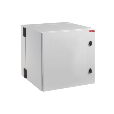Imagen de Gabinete Industrial ProTek de Puerta Sólida, Protección NEMA Tipo 4/12; IP66, Abatible, Fabricado en Acero, 12 UR, Color Gris Claro