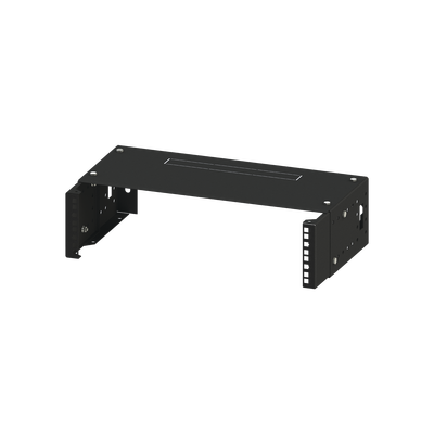 Imagen de Rack Abierto de montaje en Pared, de 19in,  Profundidad Ajustable (8" a 12") de 2.5  Unidades de rack, con Capacidad de Crecimiento.