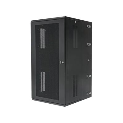 Imagen de Gabinete PanZone de Montaje en Pared, de 19in, Puerta Ventilada, 26 UR, 635mm de Profundidad, Color Negro
