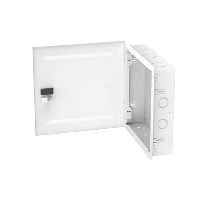 Imagen de Gabinete Multipropósito de Montaje en Pared, de 14 in de Altura, Con Puerta Reversible, Fabricado en Acero, Color Blanco