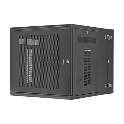 Imagen de Gabinete PanZone de Montaje en Pared, de 19in, Puerta Perforada, 12 UR, 762mm de Profundidad, Color Negro