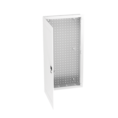 Imagen de Gabinete Multipropósito de Montaje en Pared, de 28 in de Altura, Con Puerta Reversible, Fabricado en Acero, Color Blanco