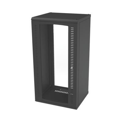 Imagen de Gabinete para Montaje en Pared, Puerta de Cristal Templado, Cuerpo Fijo con Rack 19" de 24 Unidades