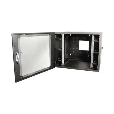 Imagen de Gabinete de Pared Estándar de 19in, Abatible, de 12 UR, 610 mm de Profundidad, Color Negro