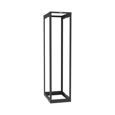 Imagen de Rack de Cuatro Postes Estándar de 19", Rieles Roscados Profundidad Ajustable de 23 a 42 in, 45 Unidades de Rack, Color Negro
