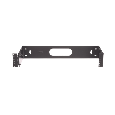 Imagen de Rack Abierto de Instalación en Pared con Bisagras, Profundidad de 159 mm, 19 in de Ancho, 2 UR, Color Negro