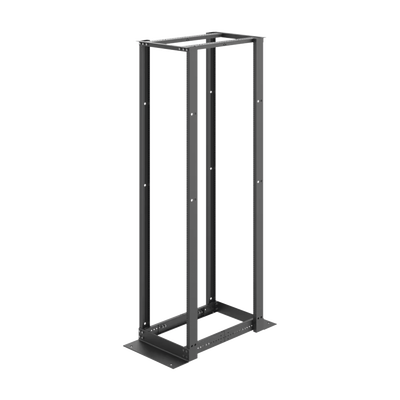 Imagen de Rack de Cuatro Postes Estándar de 19", Rieles Numerados y Roscados Profundidad Ajustable de 450 a 1050 mm, 45 Unidades de Rack, Color Negro