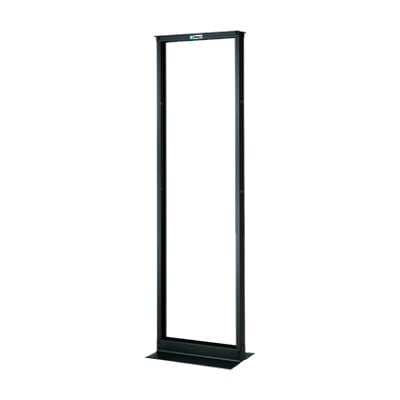 Imagen de Rack de Dos Postes Estándar de 19 in, Rieles Numerados y Roscados Fabricado en Acero, 45 Unidades de Rack, Color Negro