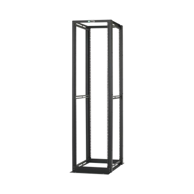 Imagen de Rack de Cuatro Postes Estándar de 19", Rieles Numerados y Roscados Profundidad Máxima de 30 in, 45 Unidades de Rack, Color Negro