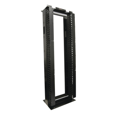 Imagen de Rack de Aluminio System de 7ft x 19in, 45UR, Con organizadores verticales, conexión de tierra y accesorios de montaje