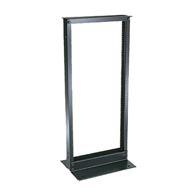 Imagen de Rack de Dos Postes Estándar de 19 in, Rieles Numerados y Roscados Fabricado en Aluminio, 24 Unidades de Rack, Color Negro