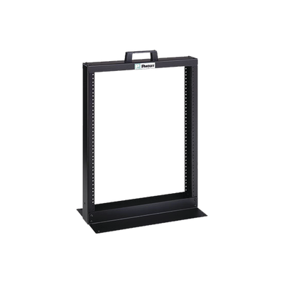 Imagen de Rack de Dos Postes Estándar de 19 in, Rieles Numerados y Roscados Fabricado en Aluminio, 13 Unidades de Rack, Color Negro