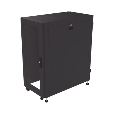 Imagen de Gabinete Profesional para Telecomunicaciones de 24UR, 600 mm de Ancho x 1000 mm de Profundidad, Se envía el Gabinete Armado.