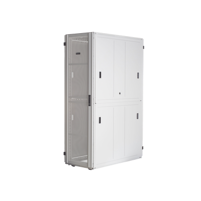Imagen de Gabinete FlexFusion™ XGL (Light) para Centros de Datos, 42 UR, 800 mm de Ancho, 1070 mm de Profundidad, Fabricado en Acero, Color Blanco