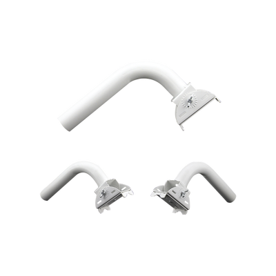 Imagen de Montaje universal flexible para instalación en poste o pared, compatible con equipos Ubiquiti, Mimosa, Cambium y Altai