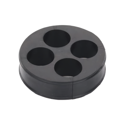 Imagen de Inserto de Caucho de 4" Con Cuatro Orificios para Cable de 7/8 in
